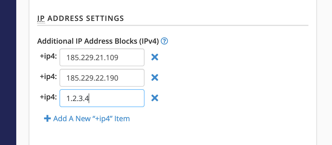 add IP4 to spf